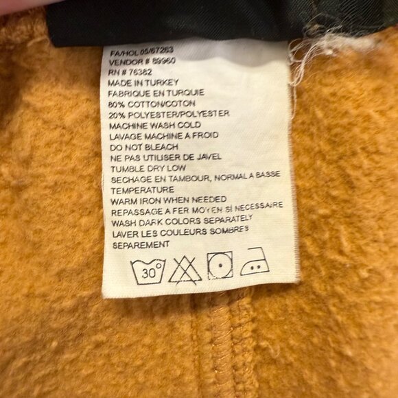 Timberland Men’s XL Mustard Yellow Jogger Pants Elastic Patch Athletic Fleece - Picture 9 of 12